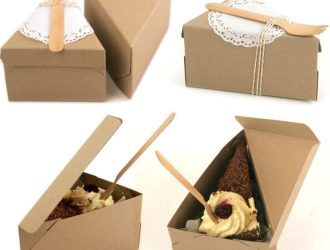 Custom cake slice boxes wholesale