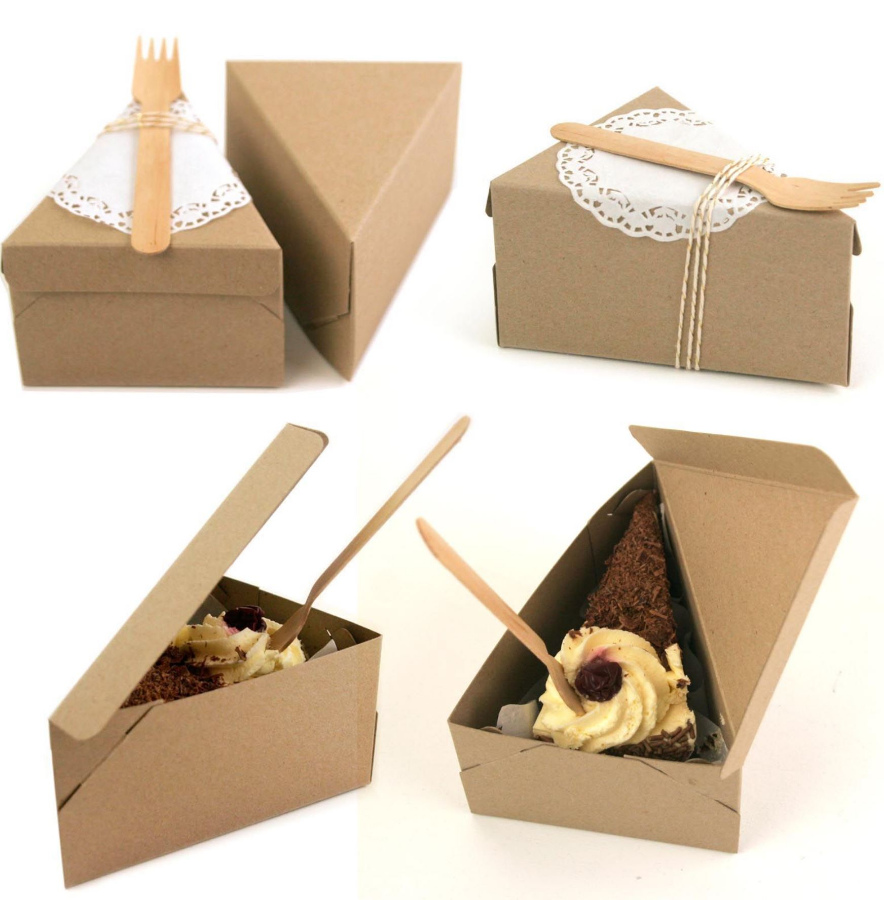 Custom cake slice boxes wholesale