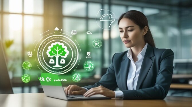 woman-working-laptop-with-tree-s