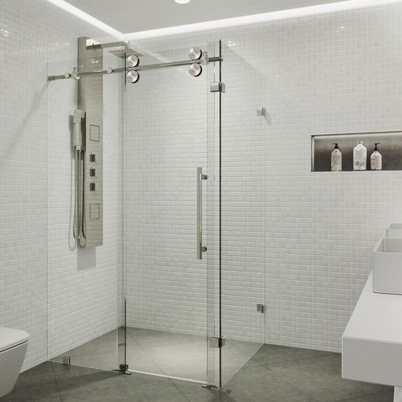 Frameless Sliding Glass Shower Doors