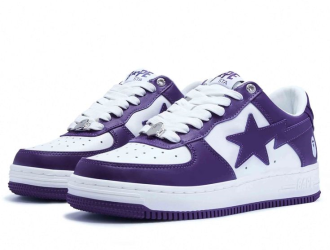 A Bathing Ape Bape Sta White Purple (2022) - US8_5 (US10W) [C1]