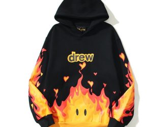 Drew-House-Fire-Hoodie-Black