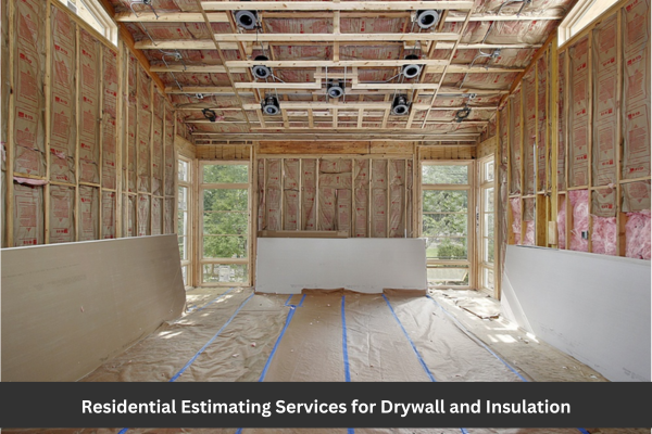 Residential Estimating Services for Drywall and Insulation