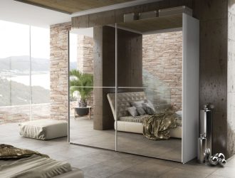 Sliding mirror wardrobe