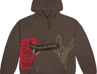 cactus jack studded pullover hoodie