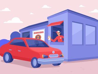 drive-thru-window-illustration-with-vehicle_23-2148676143