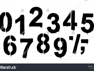 stock-vector-stencil-numeral-and-drip-paint-black-on-white-white-on-black-vector-illustration-eps-vector-1205448658