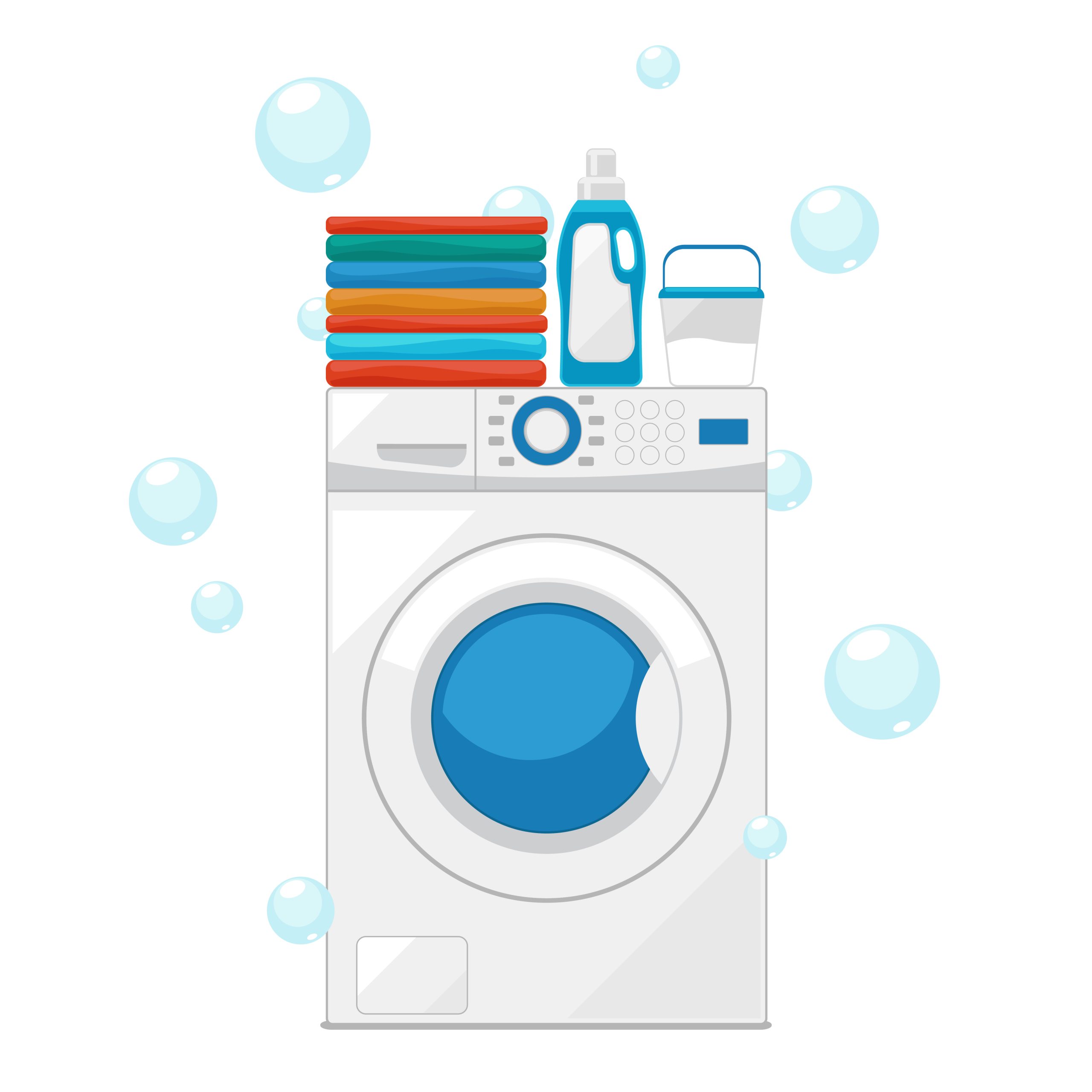 13187649_1602.m00.i125.n019.P.c25.261661412 Washing machine. Vector washing machine and wash clothes illustration