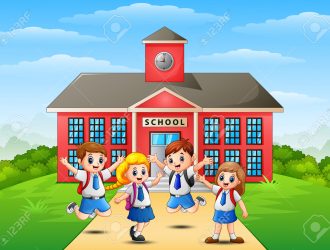 82718617-happy-school-children-in-front-of-school-building