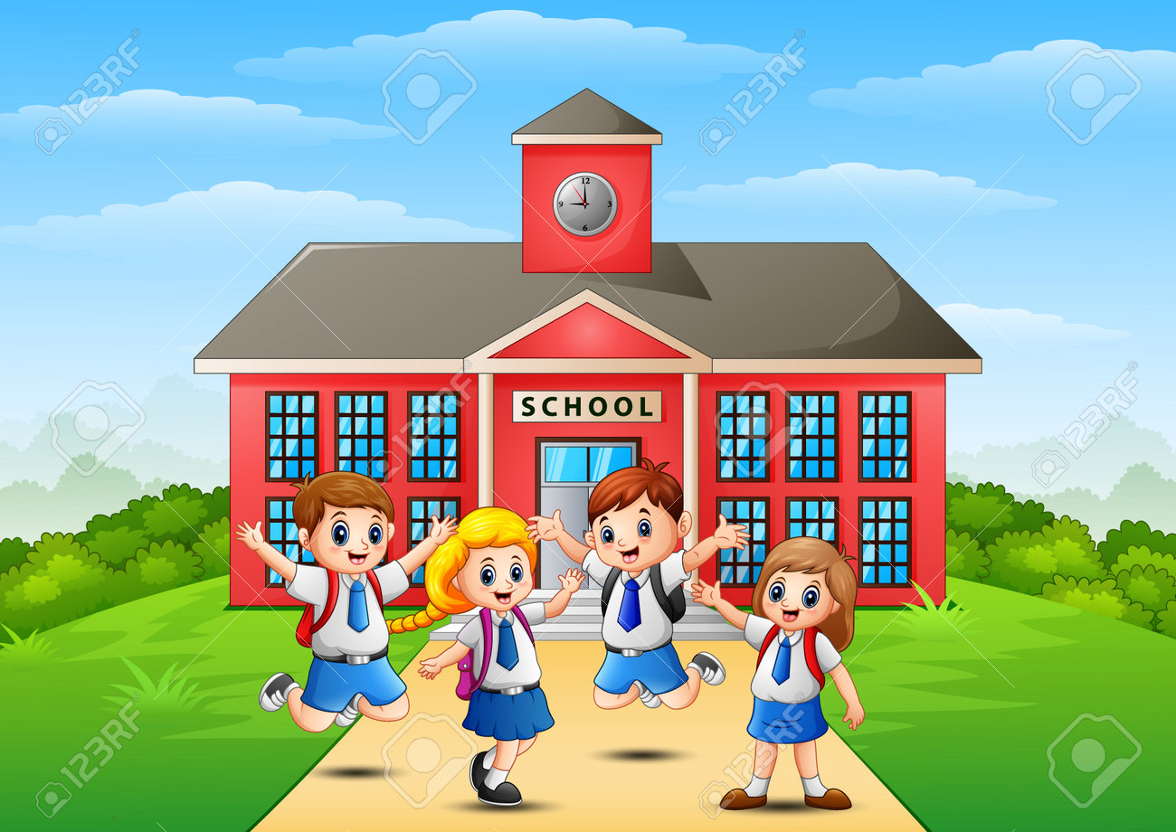 82718617-happy-school-children-in-front-of-school-building