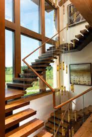 Stunning Floating Glass Staircase Design for Modern Interiors