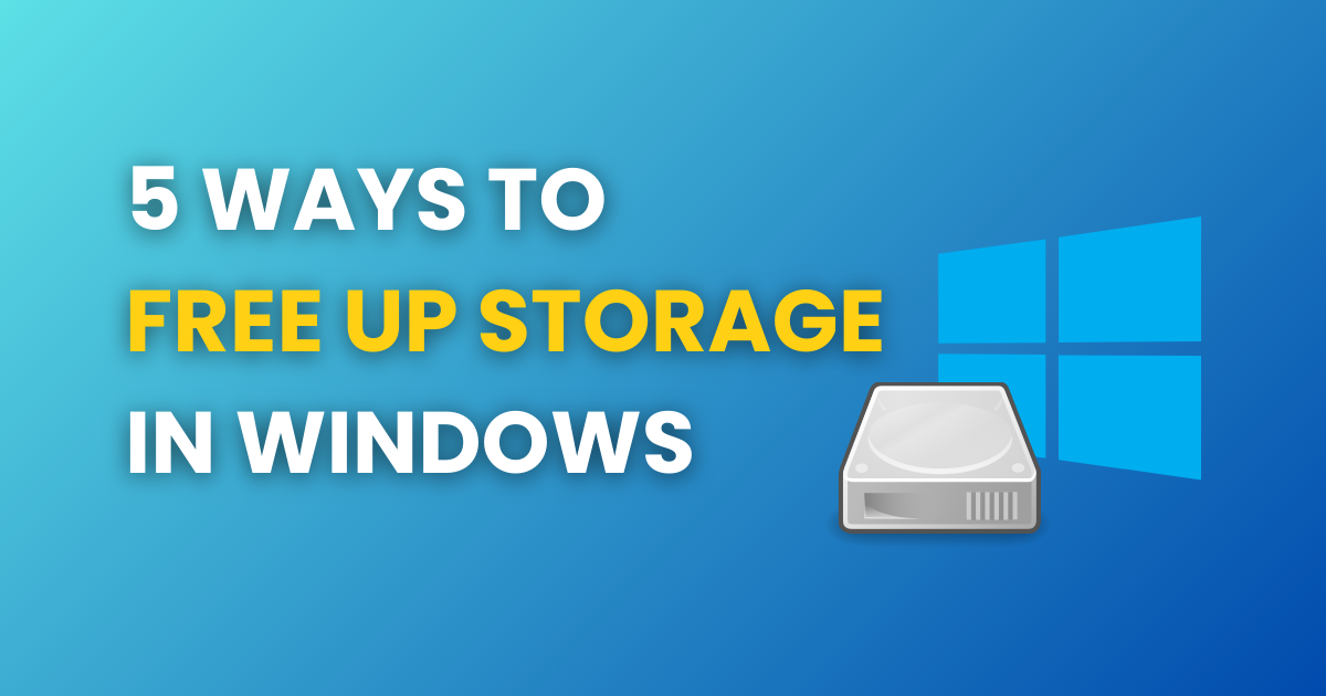 5 Ways to Free Up Storage in Windows - Rabid Cleaner