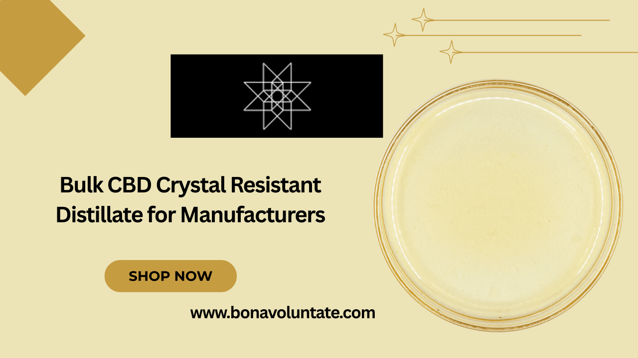 Bulk CBD Crystal Resistant Distillate for Manufacturers