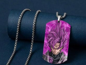 Dragon Ball super Saiyan Rose Goku Necklace size chart