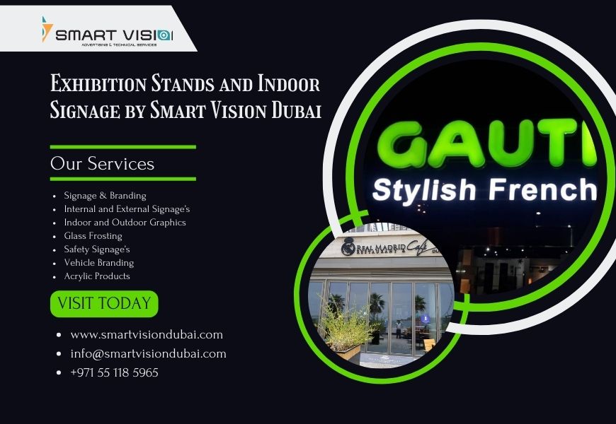 Exhibition Stands and Indoor Signage by Smart Vision Dubai