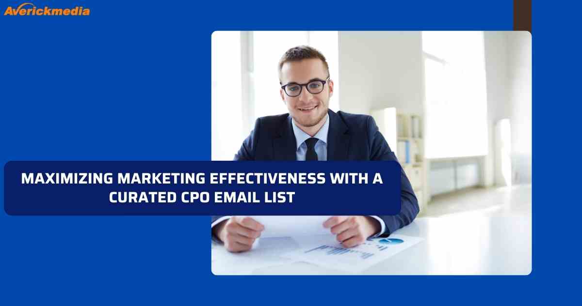 Maximizing Marketing Effectiveness with a Curated CPO Email List