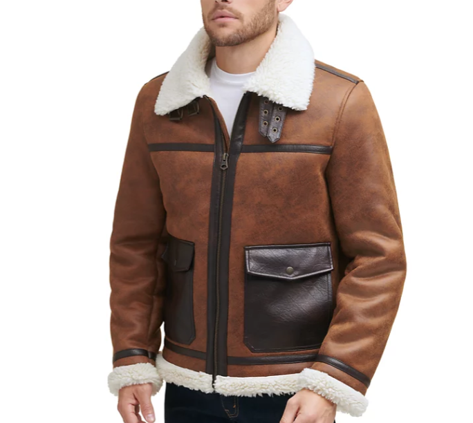 Men's-Faux-Shearling-Shortie-Rancher-Jacket-Front