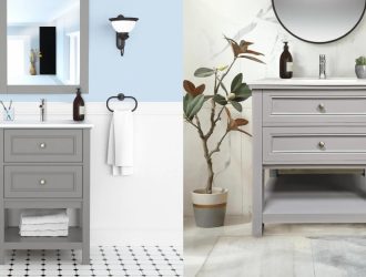 White & Blank Vanity Collections with Sink