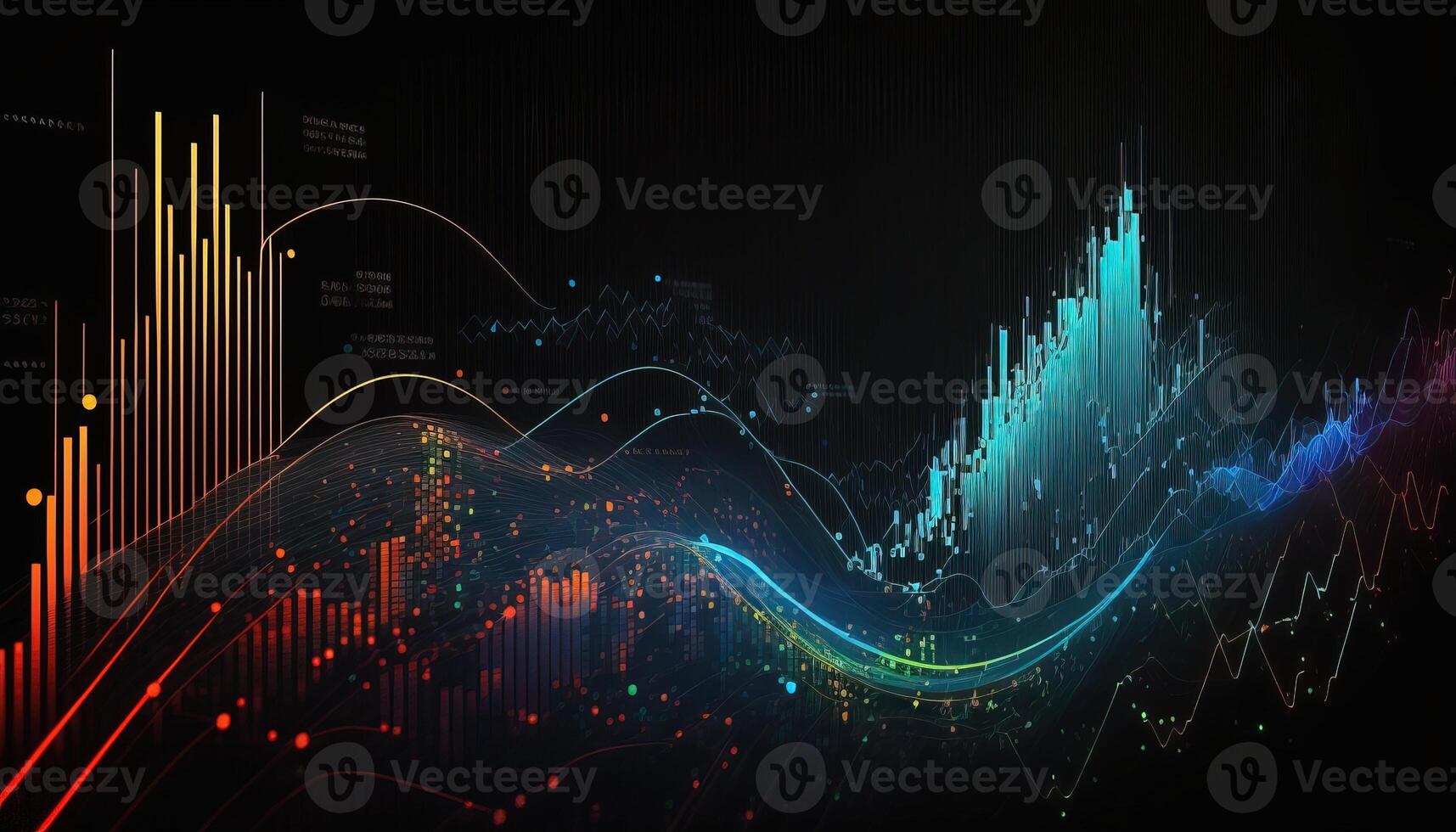 generative-ai-stock-market-chart-lines-financial-graph-on-technology-abstract-background-represent-financial-crisis-financial-meltdown-technology-concept-trading-market-concept-photo