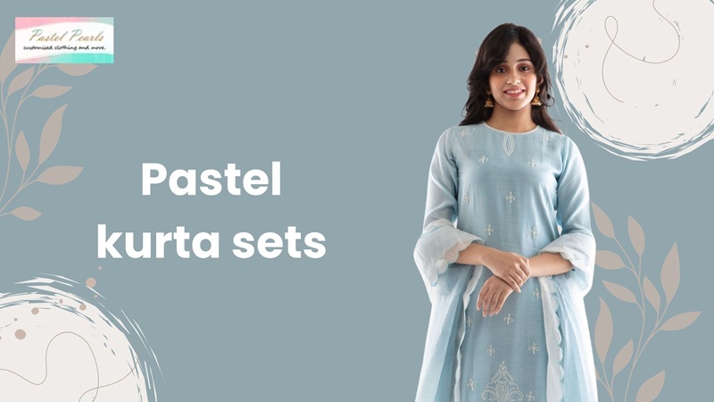 pastel kurta sets