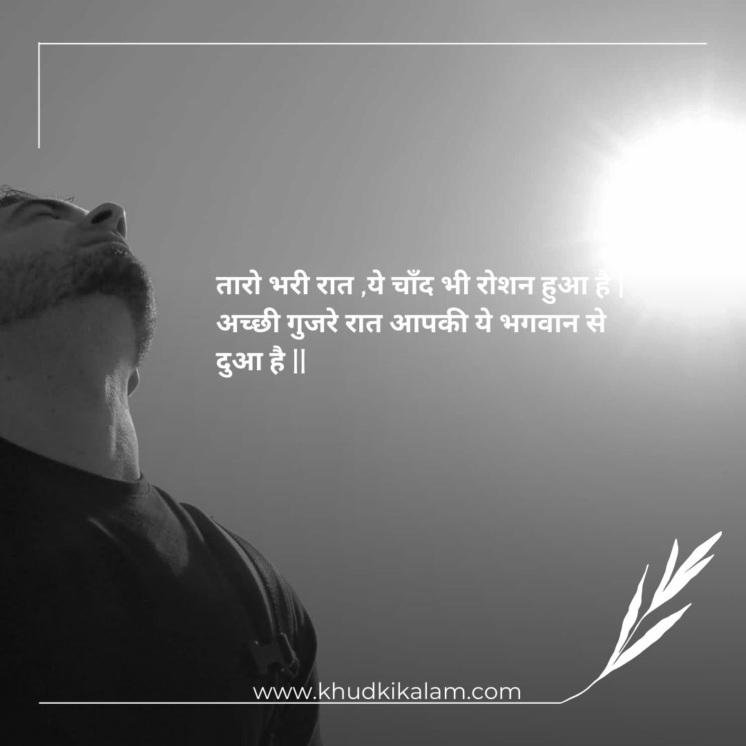 2 line Good Night Shayari