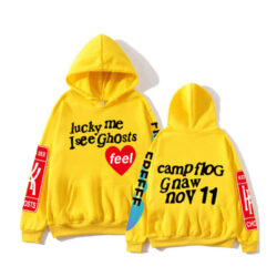 Kanye-West-Graffiti-Letter-Lucky-me-I-see-Ghosts-Hoodie-Yellow